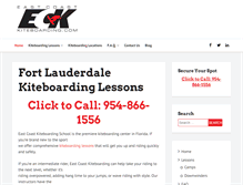 Tablet Screenshot of eastcoastkiteboarding.com